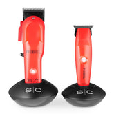 StyleCraft Red Rebel Clipper & Trimmer Combo | Super-Torque Performance