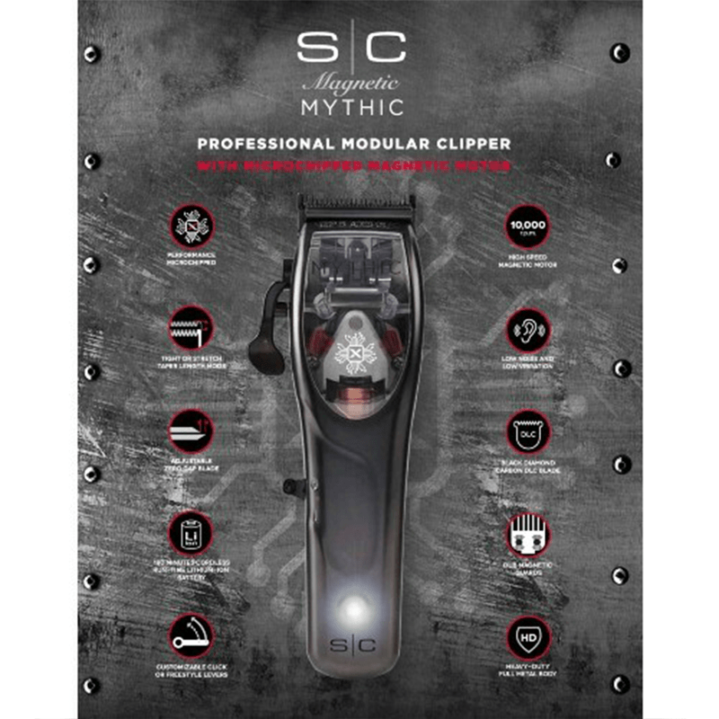 StyleCraft Mythic Professional Metal Hair Clipper With Microchipped Magnetic Motor Clippers StyleCraft/Gamma+ 