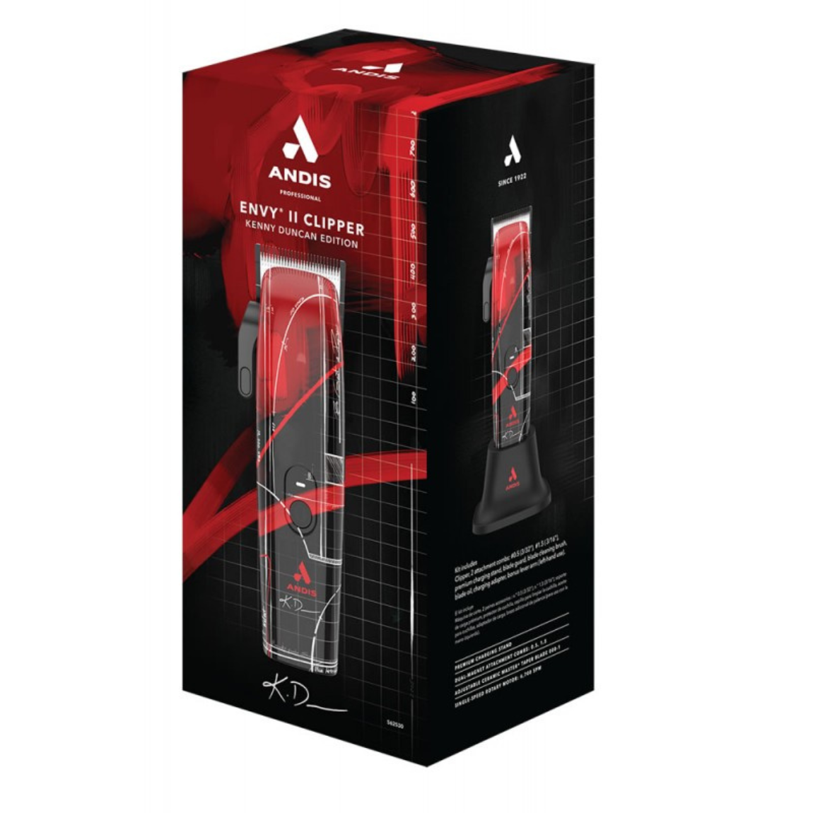 Andis Envy II Cordless Clipper - Kenny Duncan Edition #562530 (Dual Voltage)