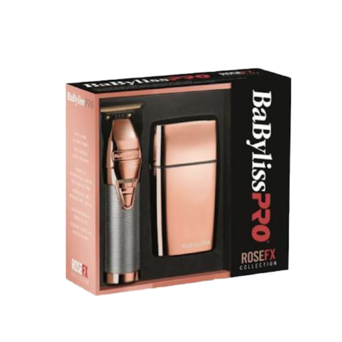 BaByliss Pro ROSEFX Collection - Rose Gold FX Double Foil Shaver +ROSEFX Metal Lithium Outlining Trimmer