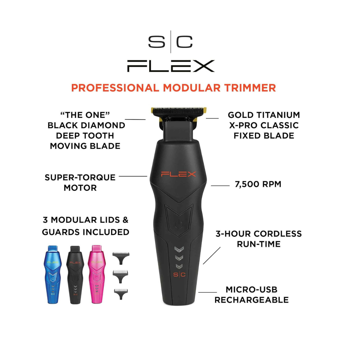 FLEX Professional Hair Trimmer with Super-Torque Motor