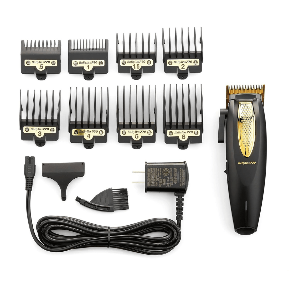 BaByliss PRO FX673N LithiumFX+ Cordless Lithium Ergonomic Black & Gold Clipper | New Arrival Clippers Babyliss 
