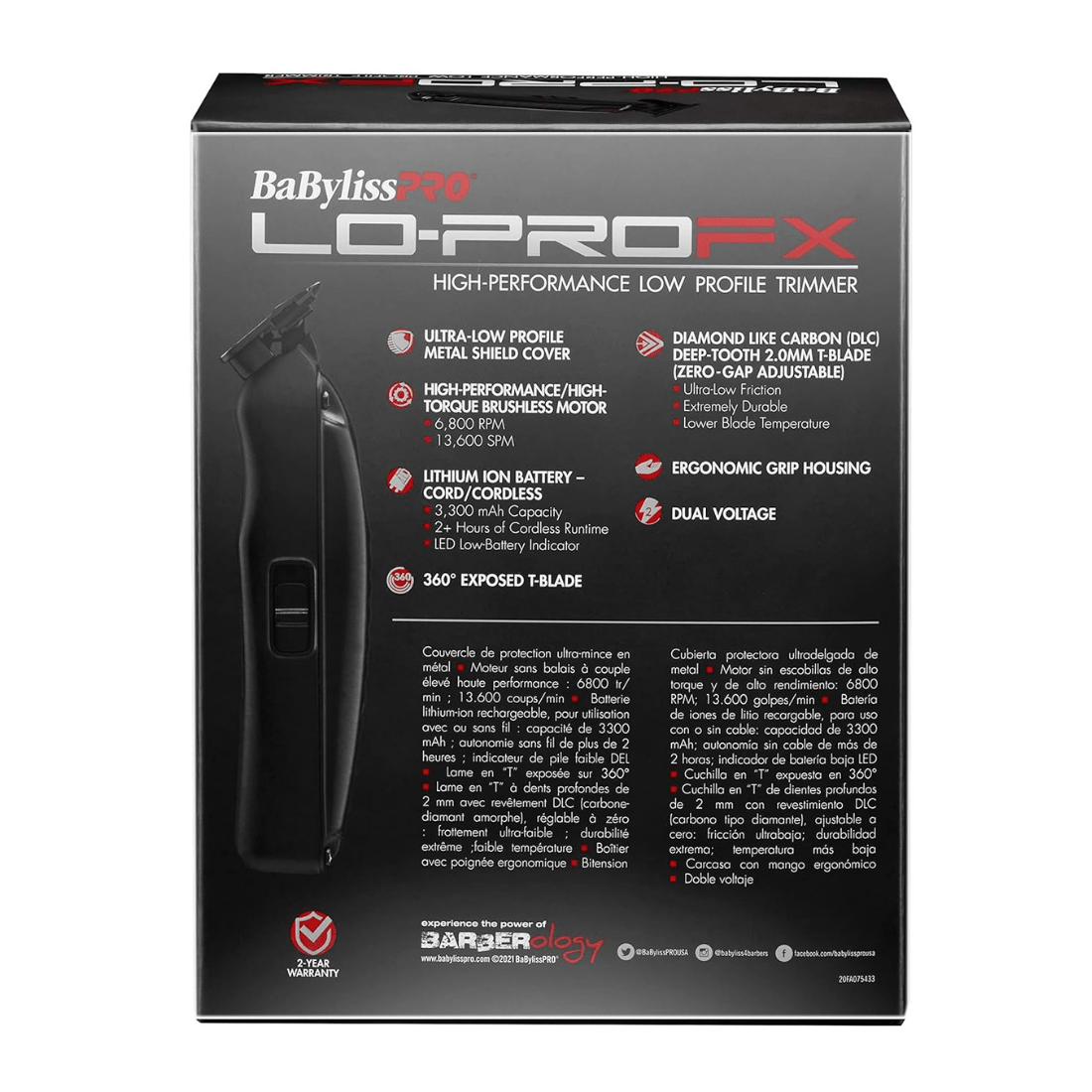 Babyliss PRO LO-PROFX High Performance Low Profile Trimmer Trimmers Babyliss 