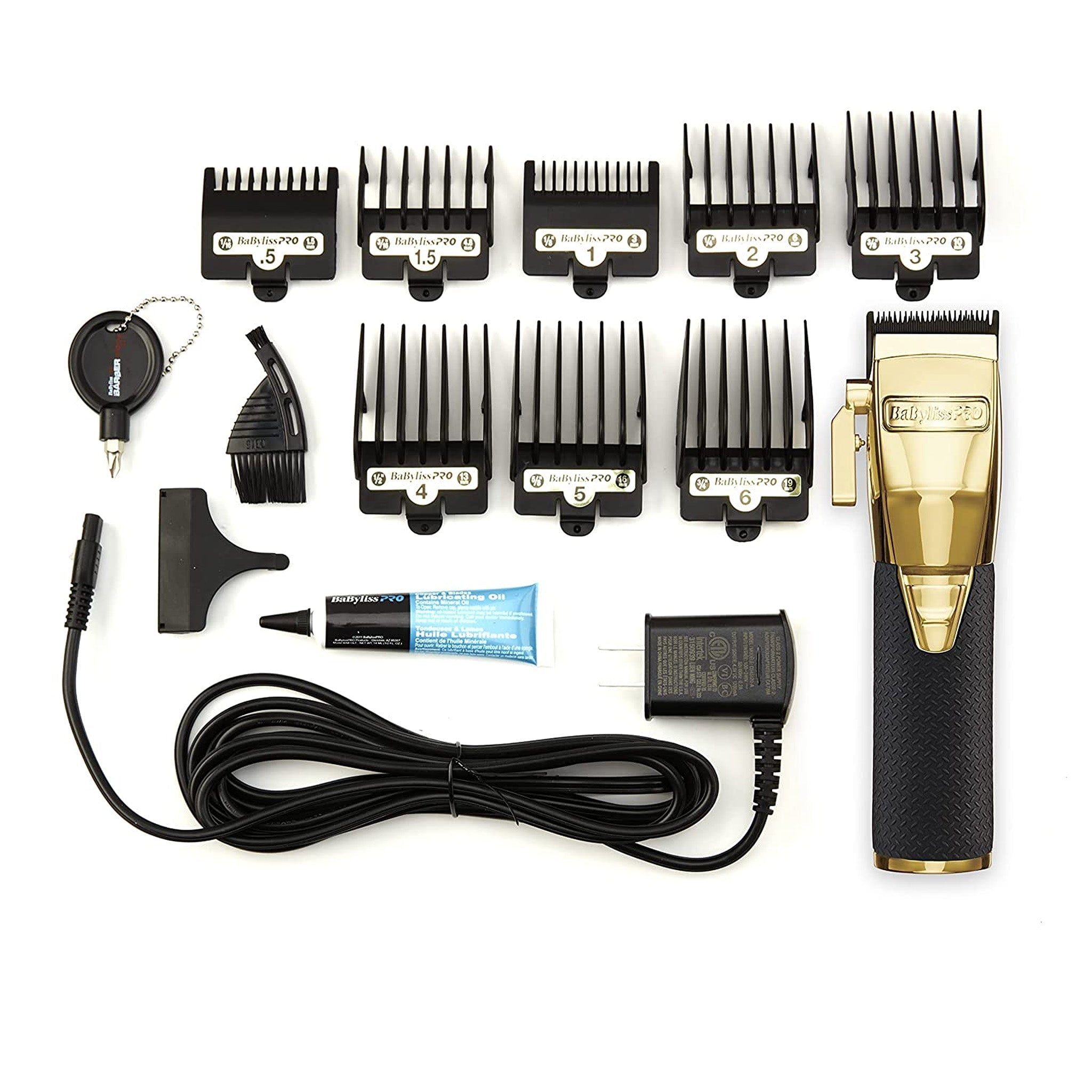 Babyliss Pro GOLDFX BOOST Metal Cord/Cordless Lithium-Ion Adjustable Clipper FX870GBP Clippers Babyliss 