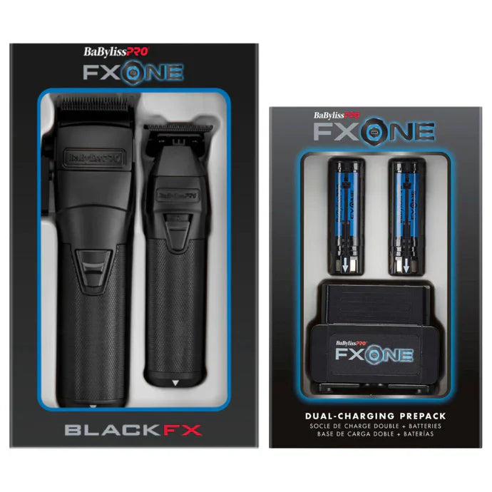 Babyliss Pro FXONE BlackFX Clipper & Trimmer Bundle (FX1CTMBTO)