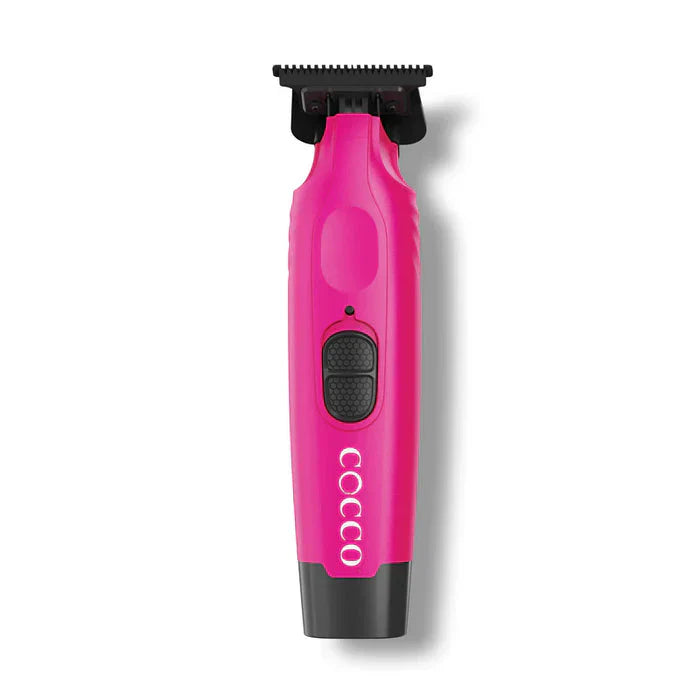 Cocco Hyper Veloce Pro Cordless Trimmer w/ Digital Gap Ambassador Graphene Blade + Charging Stand - Limited Edition Pink