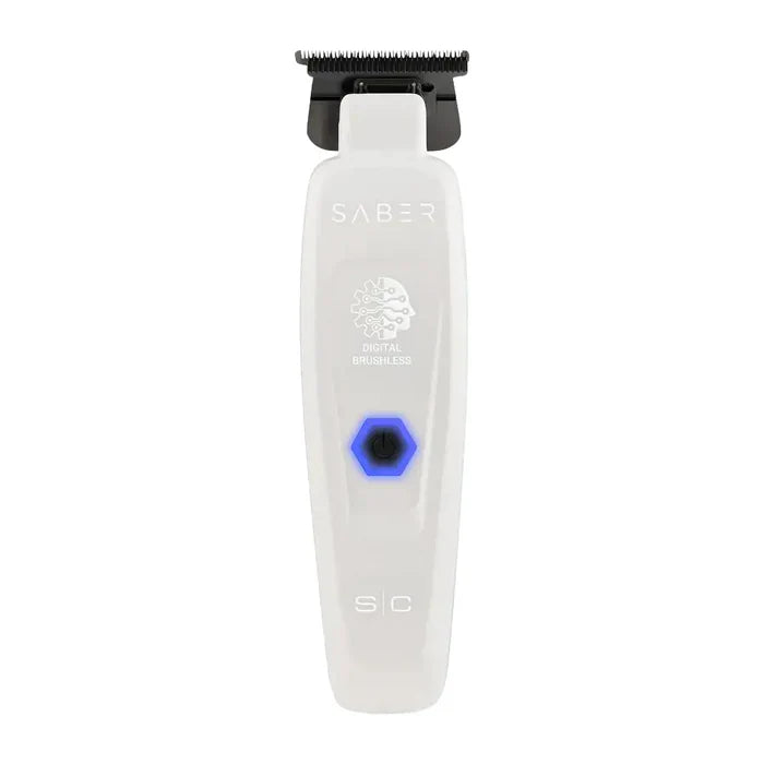 StyleCraft Limited Edition Saber II Cordless Digital Brushless Motor Trimmer - White